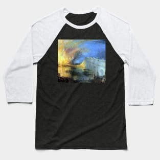 High Resolution William Turner The Burning of Parliament 1835 Baseball T-Shirt